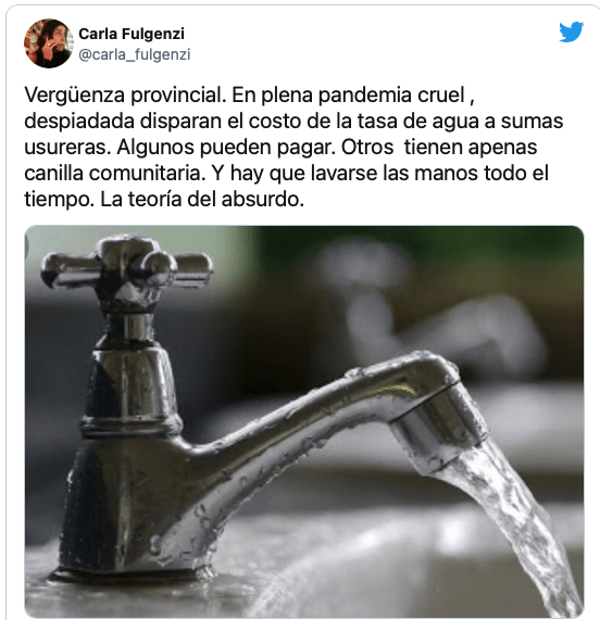 NO al aumento del agua en Ushuaia y Tolhuin