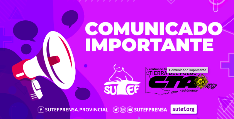 SUTEF respaldó al Gobierno en las dificultades para pagar el aguinaldo correctamente