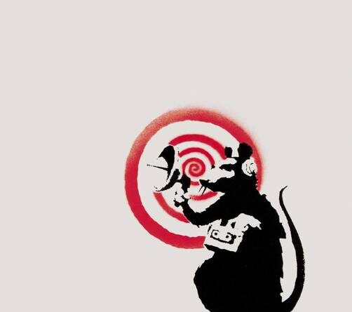 Banksy Radar Rat Signed Print