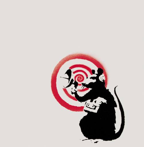 Banksy Radar Rat Signed Print