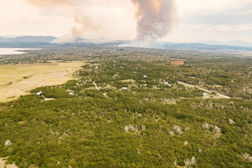 ESPERANZA. Entre viernes y sábado podría llover en la zona del incendio