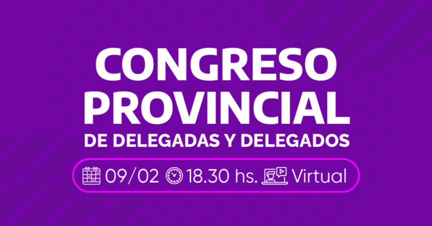 PARITARIAS 2023: SUTEF convocó a Congreso Provincial de delegados