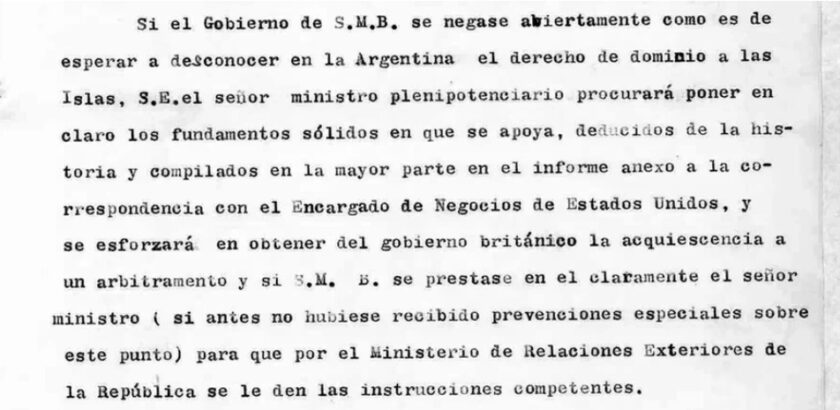 MALVINAS. Cancillería reveló 50 documentos inéditos de 1833 que reclaman por la usurpación de las islas 2 Malvinas documentos 1833 2