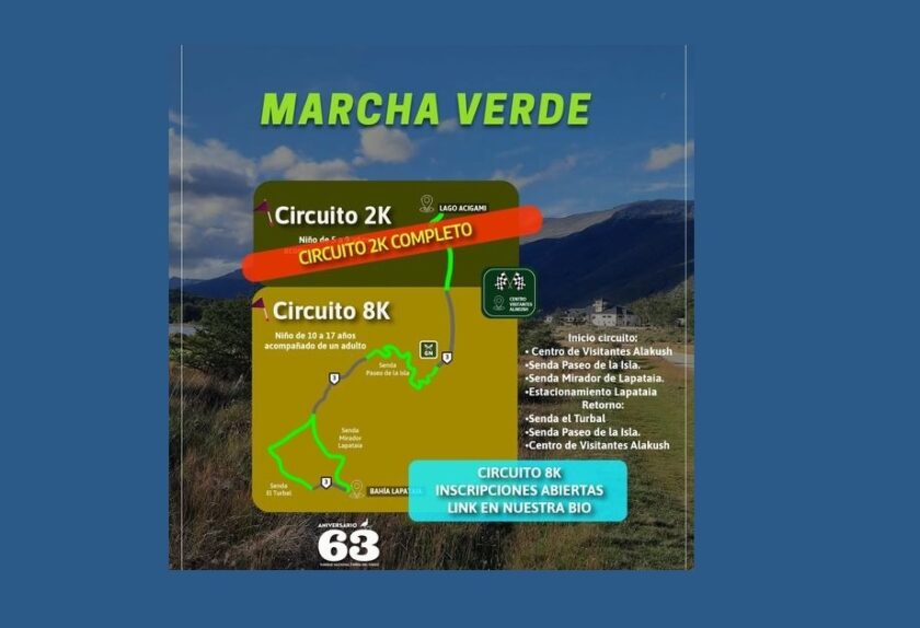 SÁBADO. Vuelve la Marcha Verde al Parque Nacional Tierra del Fuego