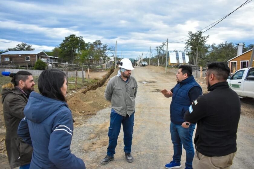 TOLHUIN. Harrington destacó la importancia de continuar con la obra pública