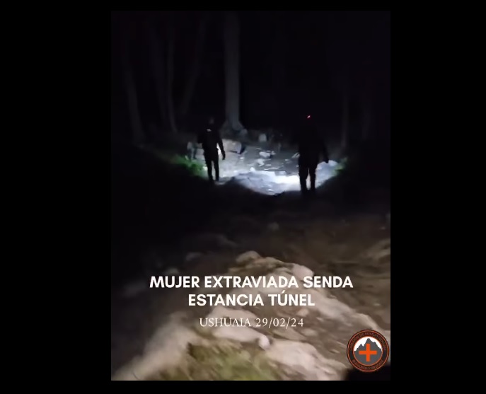 EN PLENA NOCHE. Detallan el operativo de rescate de la mujer extraviada en estancia Túnel