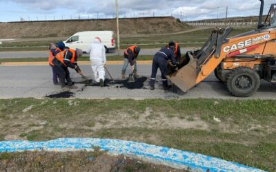 Río Grande acelera: Trabajos intensivos en reparación vial y en el puente Mosconi avanzan en el Plan de Obras Públicas