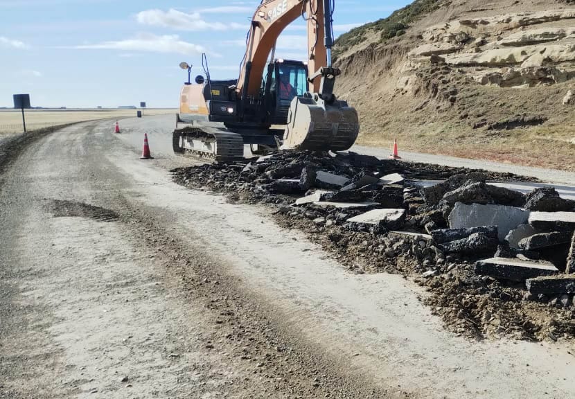 Comenzó la obra vial de reparación de la Ruta Nacional Complementaria hacía el Paso San Sebastián