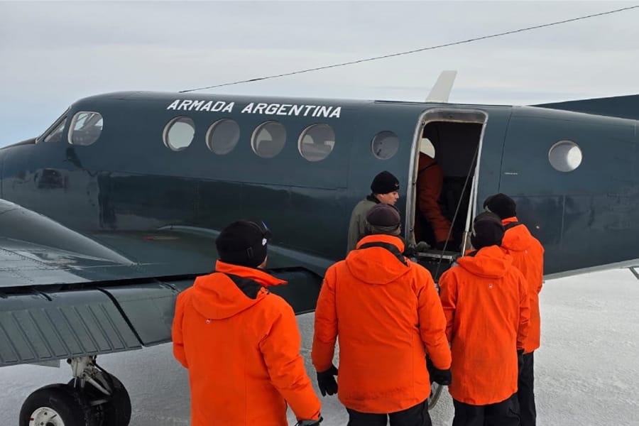 Se realizó exitosa aeroevacuación en la Antártida