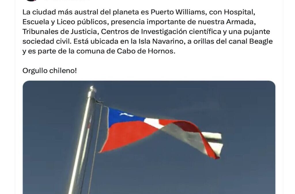 Boric insiste con Puerto Williams como ciudad más austral del mundo