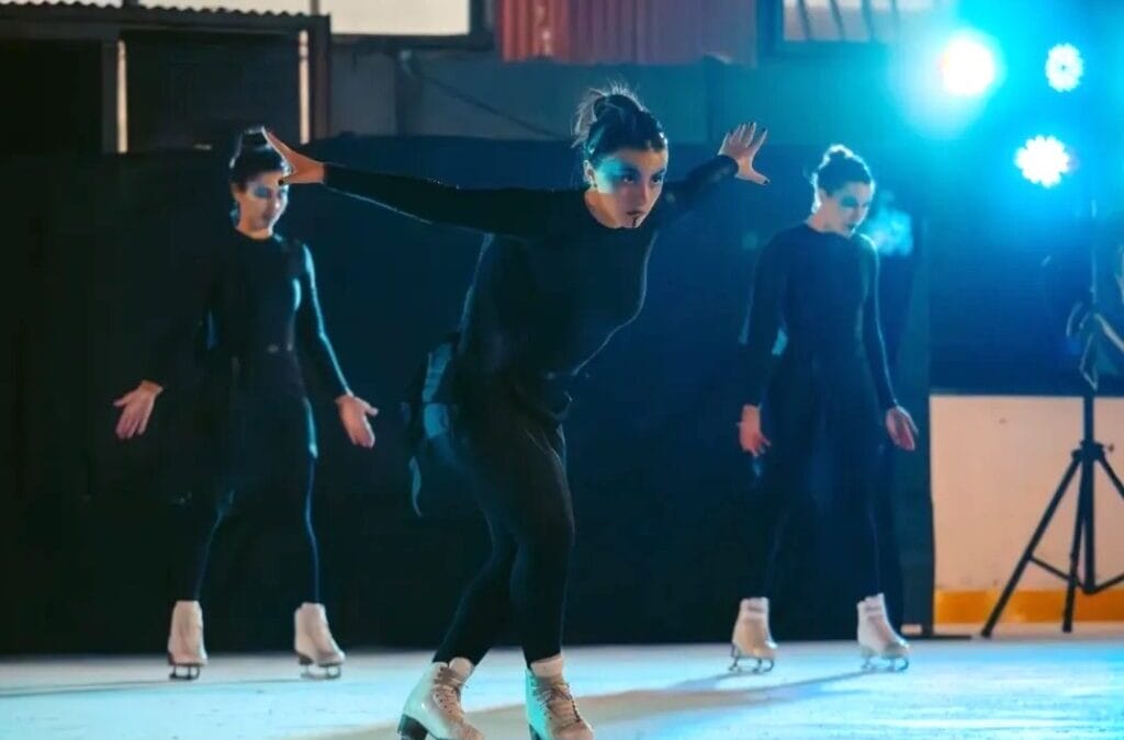 Se lució el patinaje artístico en Ushuaia