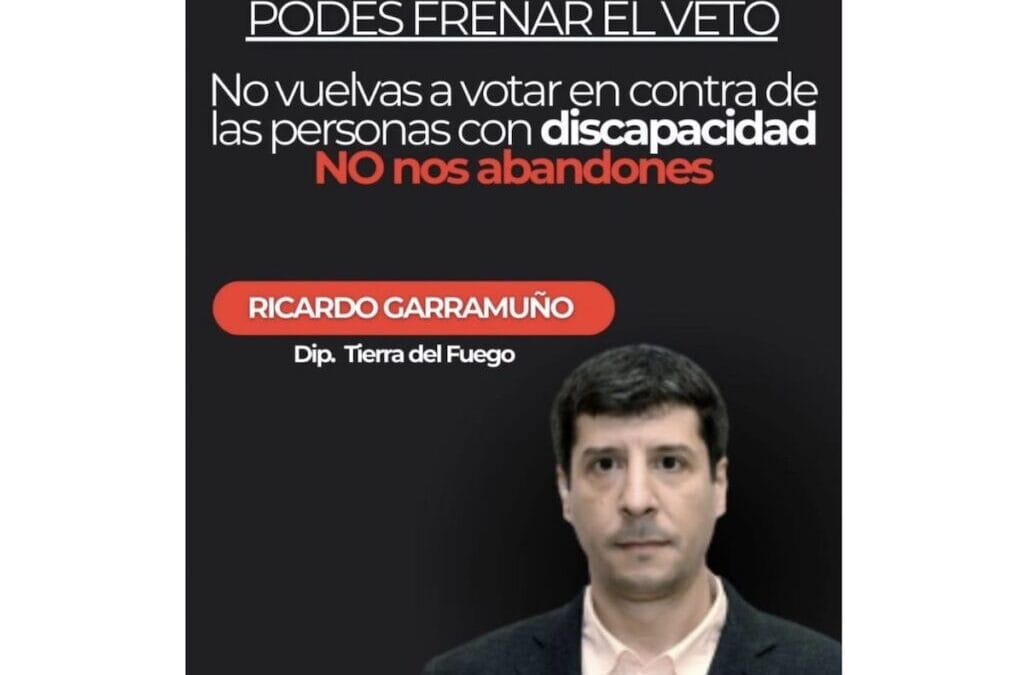 Exigencia a Diputados fueguinos a rechazar el veto de Milei