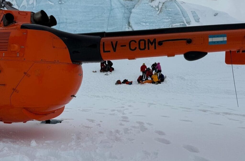 Evacuaron a una persona lesionada en el Ojo del Albino