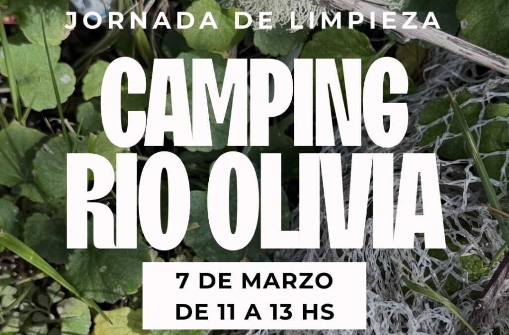 Convocan a una nueva jornada de limpieza en el camping río Olivia
