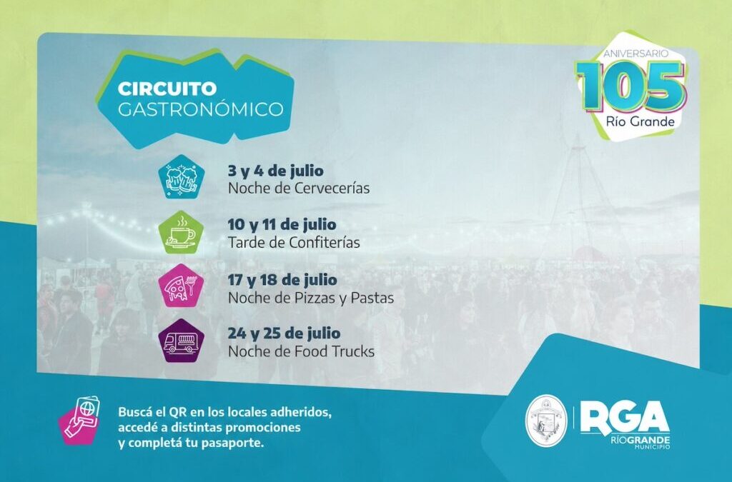 Río Grande celebrará su aniversario con un circuito gastronómico