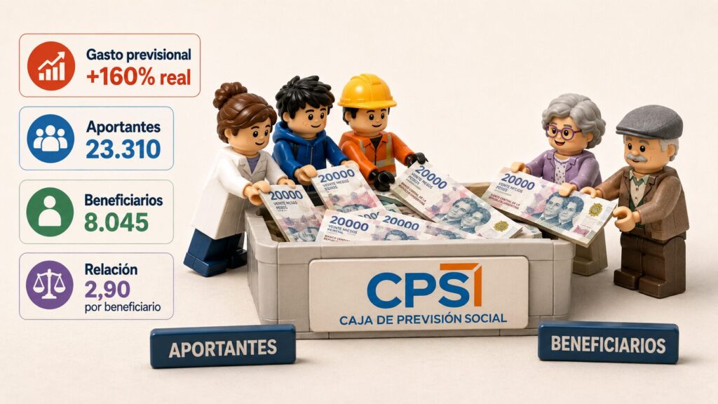 El gasto previsional fueguino creció 160% en dos décadas
