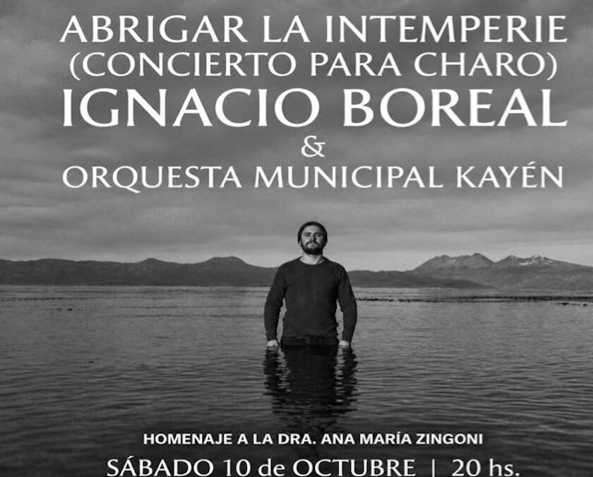 Ignacio Boreal recordará con sus canciones a Charo Zingoni